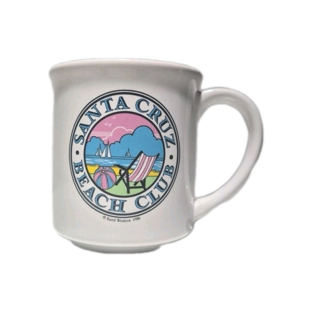 Rare 1986  Santa Cruz Beach Club Mug